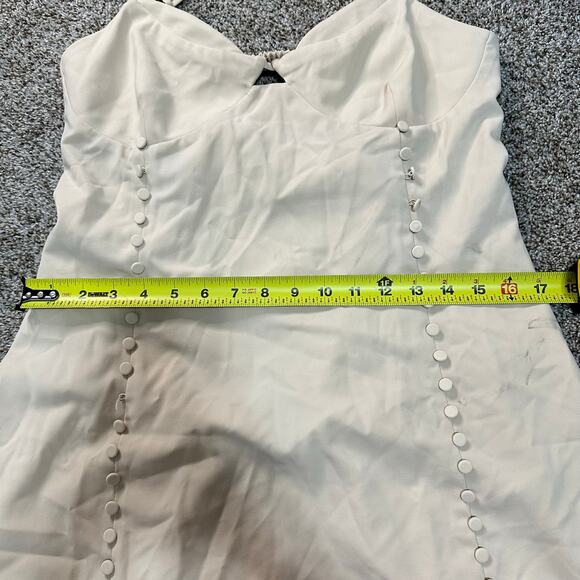 JONATHAN SIMKHAI Women's Eilish Mini Dress Size 12 In Biscotti - Picture 12 of 16
